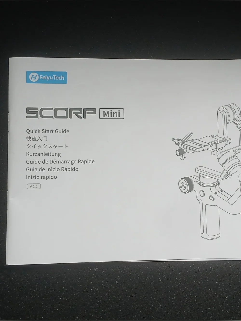 SCORP Mini Black 3-Axis Camera Gimbal Stabilizer